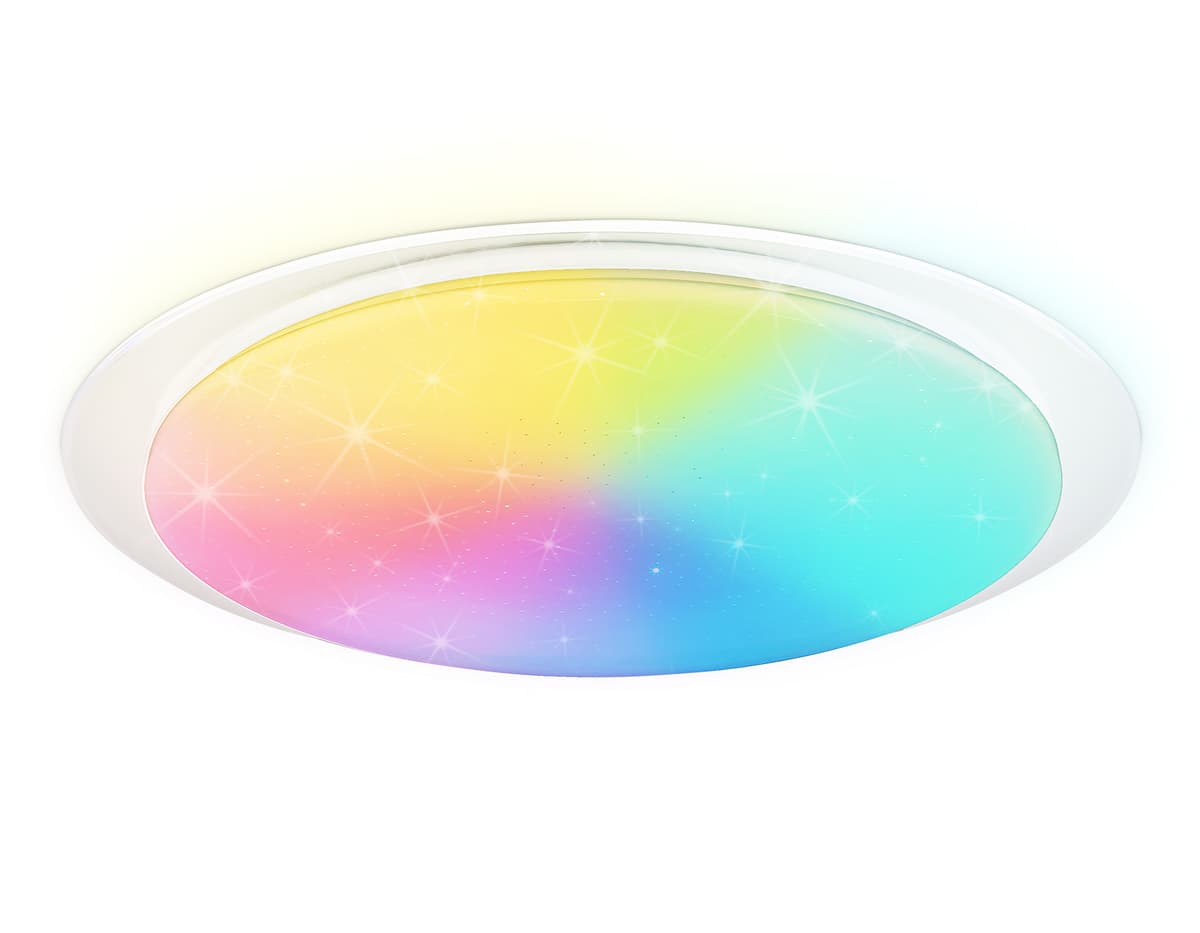 Светодиодный светильник RGB с пультом управления FZ780 WH белый IP20 60W 3000-6500K+RGB 570*55 (ПДУ ИК) Ambrella Light 14