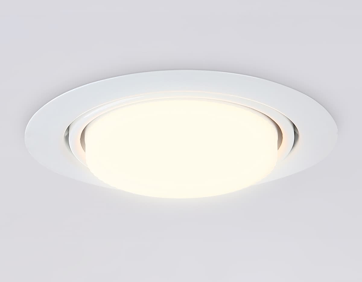 Светильник встраиваемый поворотный со сменной лампой GX53 G10122 WH белый GX53 max 12W D120*48 Ambrella Light 10