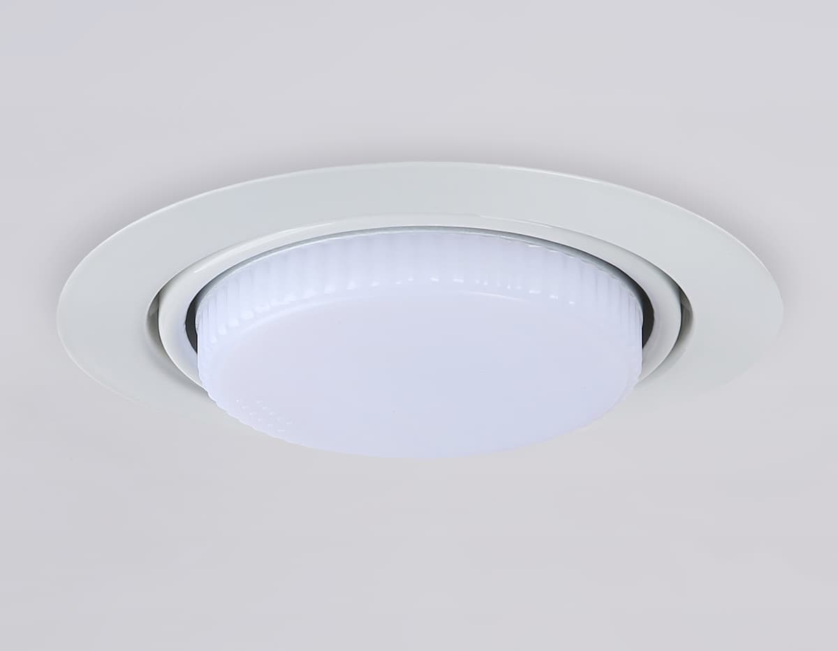 Светильник встраиваемый поворотный со сменной лампой GX53 G10122 WH белый GX53 max 12W D120*48 Ambrella Light 9