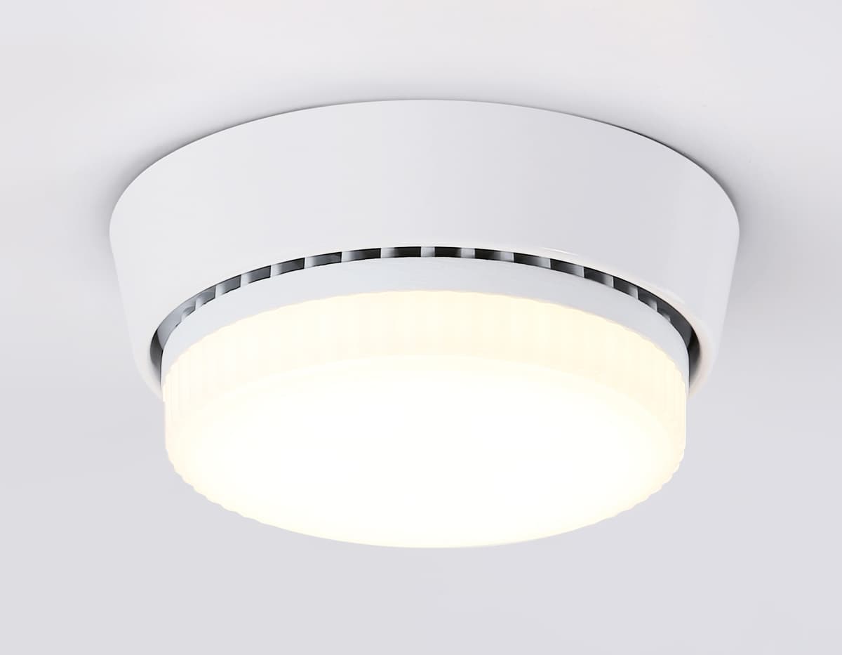 Светильник накладной со сменной лампой GX53 G10188 WH белый GX53 max 12W D90*20 Ambrella Light 8