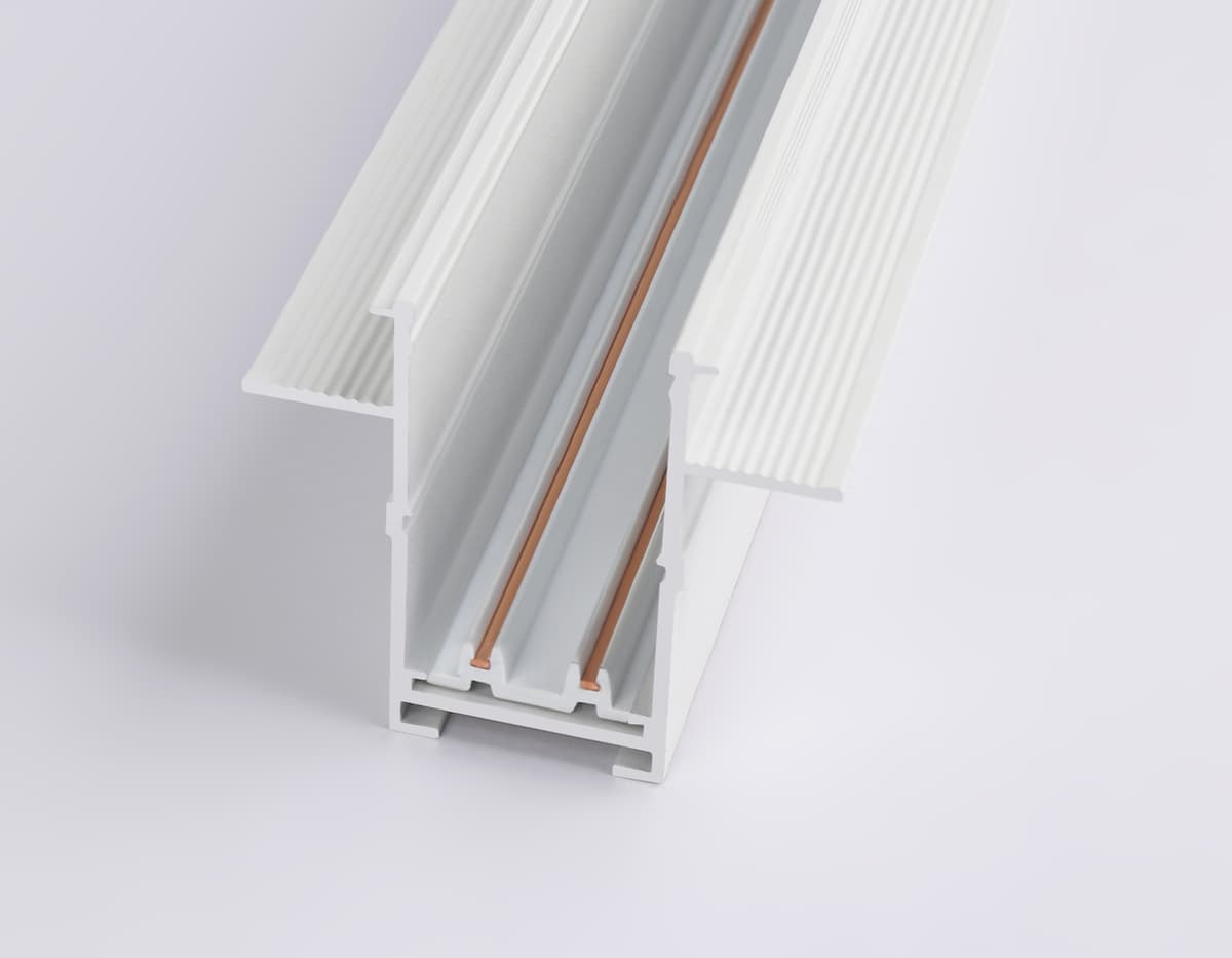 Шинопровод встраиваемый под ГКЛ 12,6мм Magnetic 25мм 220V GL1009 WH белый IP20 220V 2000*62.5*56 Ambrella Light 11