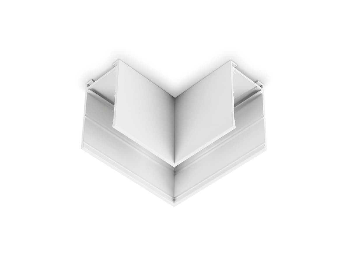 Коннектор угловой для накладного шинопровода Magnetic 25мм 220V GL1031 WH белый коннектор угловой для накладного шинопровода Magnetic 220V 80*80*52 Ambrella Light 7