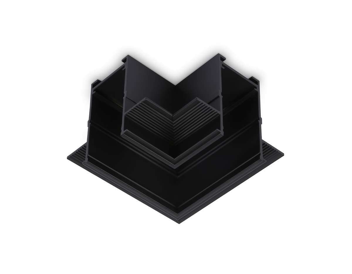 Коннектор угловой для встраиваемого шинопровода Magnetic 25мм 220V GL1040 BK черный коннектор угловой для встраиваемого шинопровода Magnetic 220V 80*80*47 Ambrella Light 7