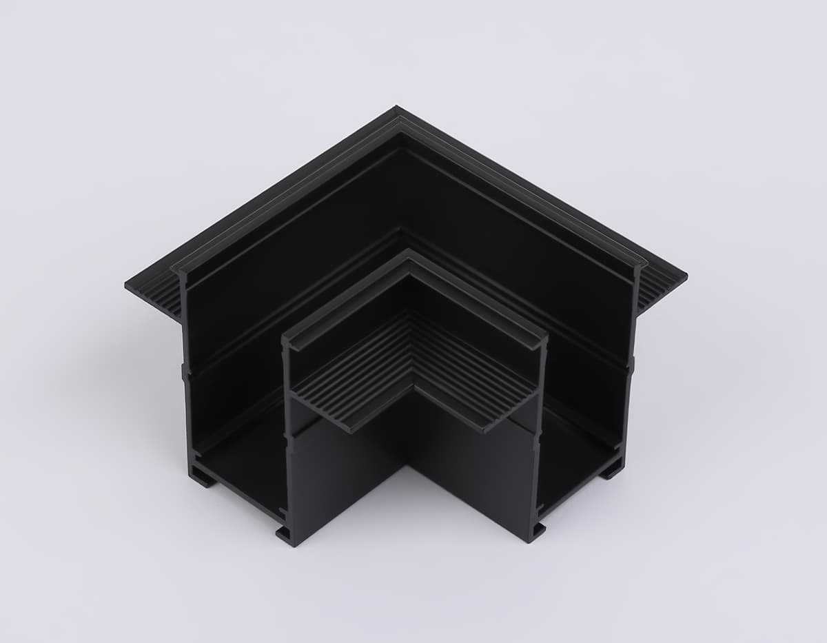 Коннектор угловой для встраиваемого шинопровода Magnetic 25мм 220V GL1040 BK черный коннектор угловой для встраиваемого шинопровода Magnetic 220V 80*80*47 Ambrella Light 8