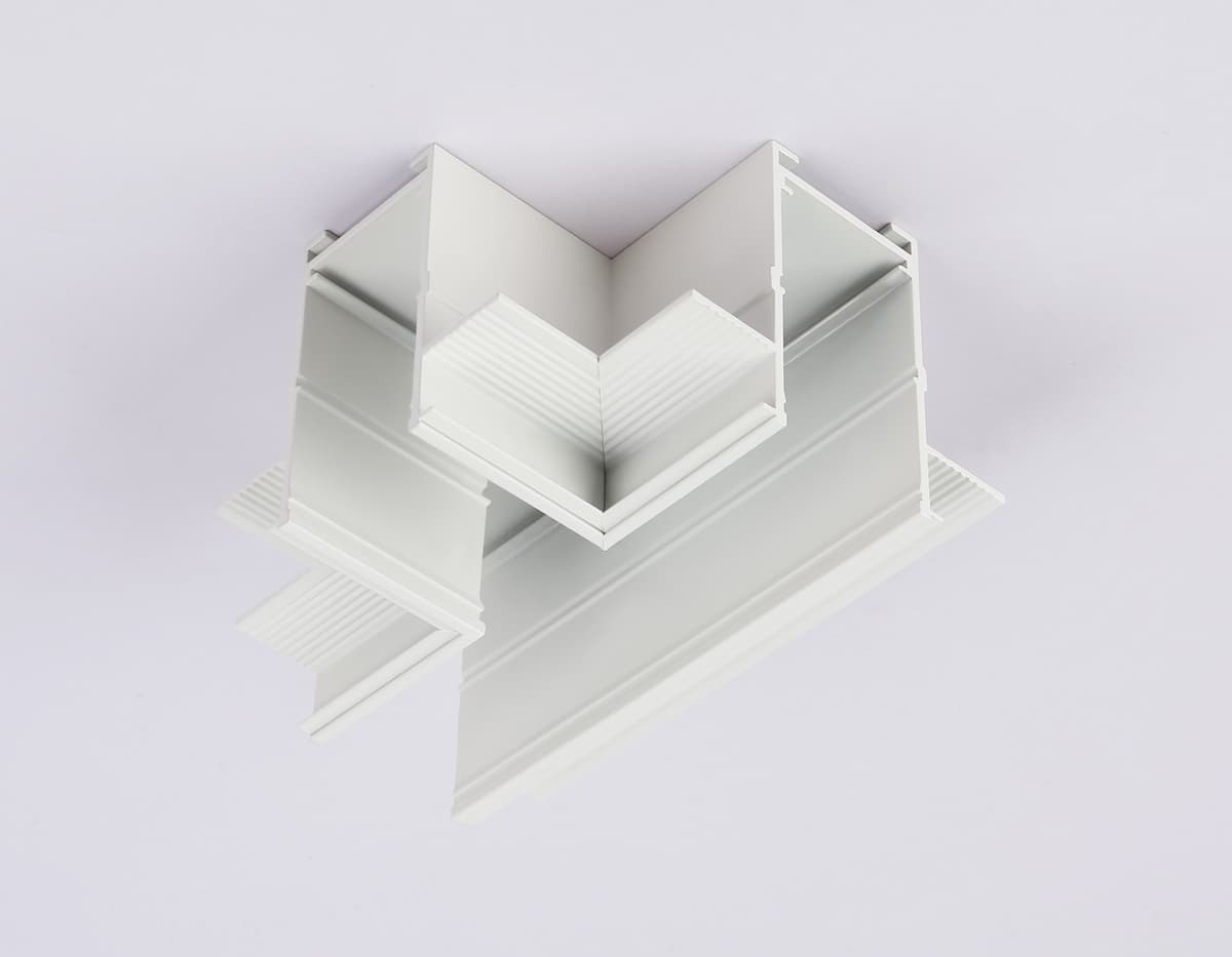 Коннектор T-образный для встраиваемого шинопровода Magnetic 25мм 220V GL1041 WH белый коннектор T-образный для встраиваемого шинопровода Magnetic 220V 110*80*47 Ambrella Light 8