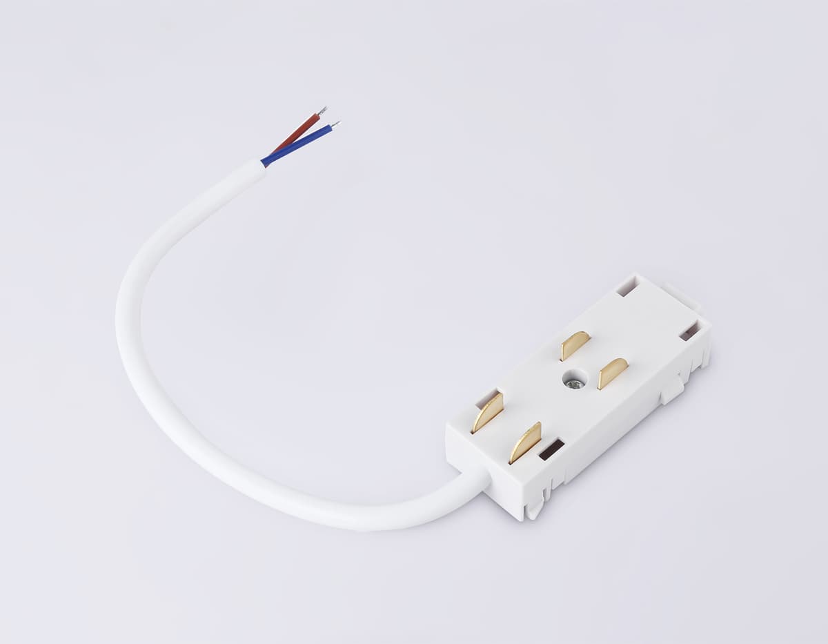 Ввод питания для шинопровода Magnetic 25мм 220V GL1101 WH белый ввод питания для шинопровода Magnetic 220V IP20 200*28.5*18 Ambrella Light 7
