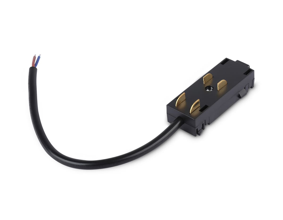 Ввод питания для шинопровода Magnetic 25мм 220V GL1102 BK черный ввод питания для шинопровода Magnetic 220V IP20 200*28.5*18 Ambrella Light 6