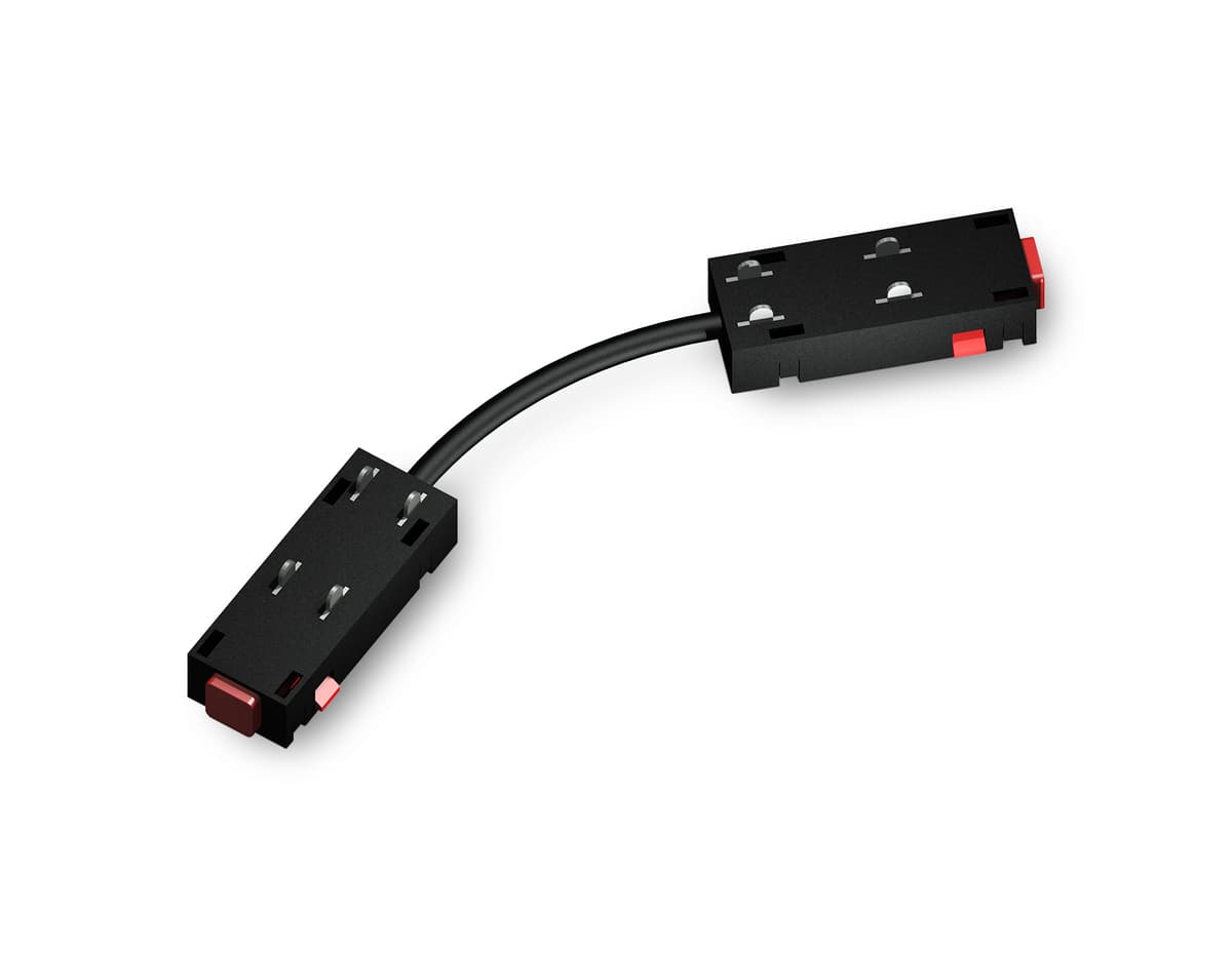 Коннектор питания гибкий для шинопровода Magnetic 25мм 220V GL1110 BK черный коннектор питания гибкий для шинопровода Magnetic 220V 250*28.5*18 Ambrella Light 5