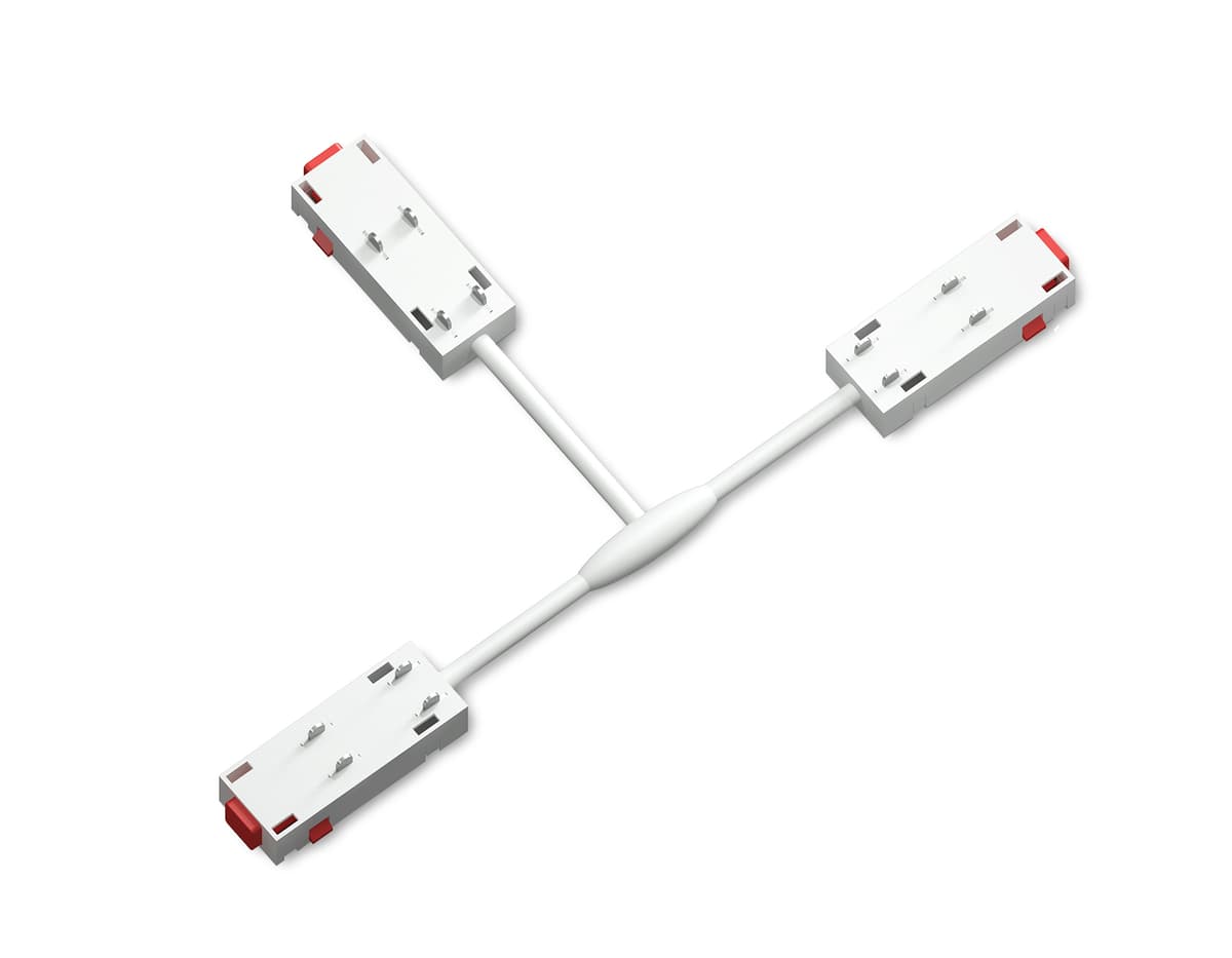 Коннектор питания T-образный для шинопровода Magnetic 25мм 220V GL1113 WH белый коннектор питания T-образный для шинопровода Magnetic 220V 250*150*18 Ambrella Light 4