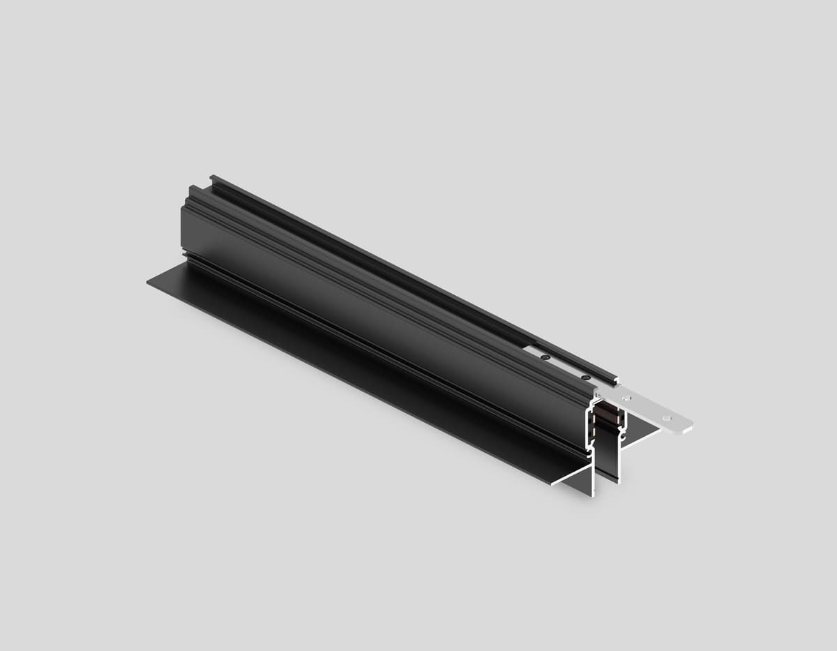 Шинопровод 3м встраиваемый под ГКЛ 12,5мм Magnetic standard 48V 10mm GL1925 BK черный IP20 48V 3000*55*43 Ambrella Light 10