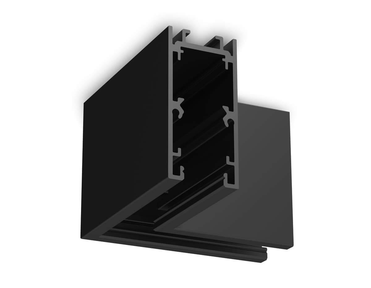 Коннектор угловой 90° для накладного шинопровода Magnetic standard 48V 10mm GL1961 BK черный 80*80 Ambrella Light 8