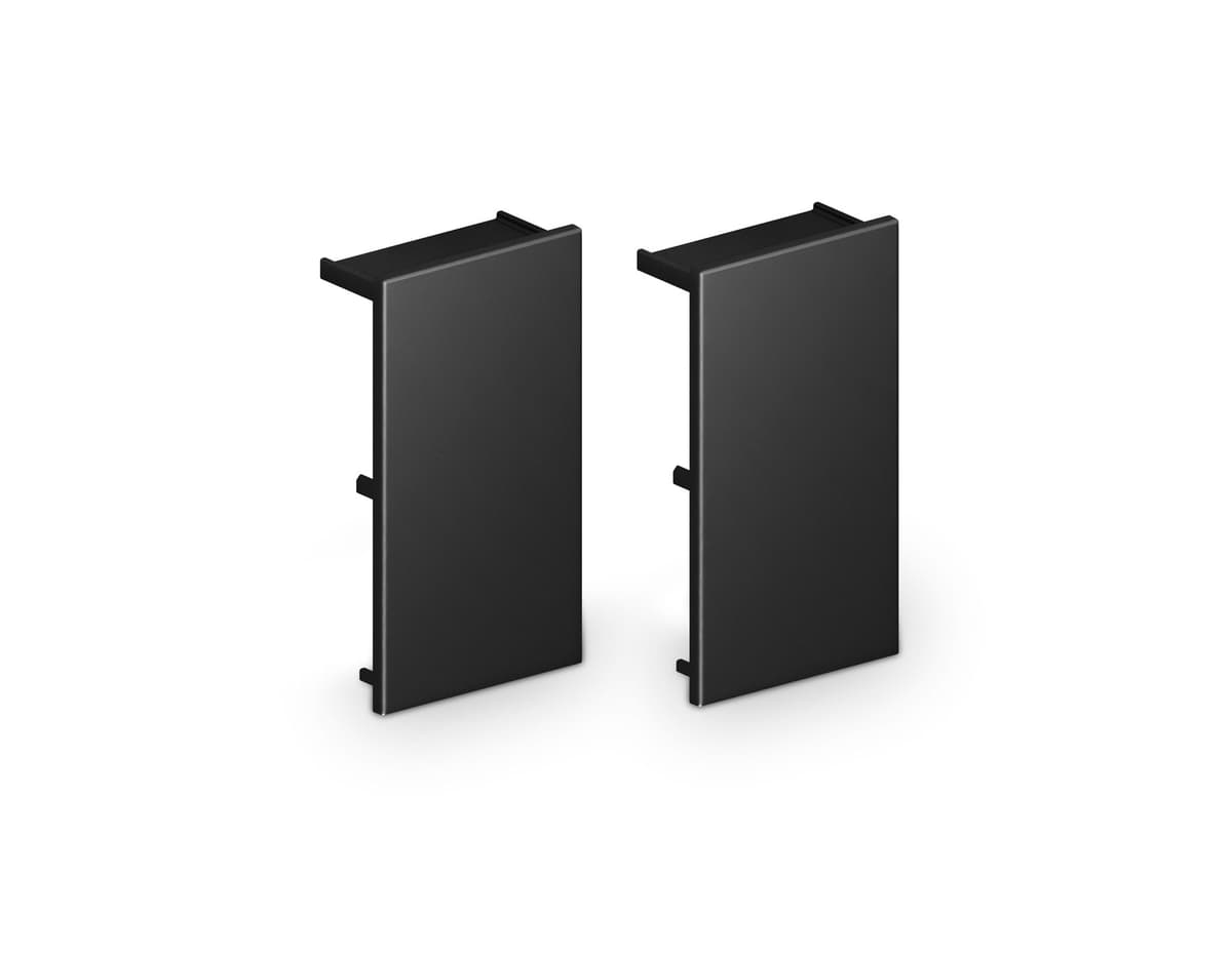 Комплект заглушек для шинопровода Magnetic standard 48V 10mm GL1988 BK черный 10*20*20 2шт Ambrella Light 6