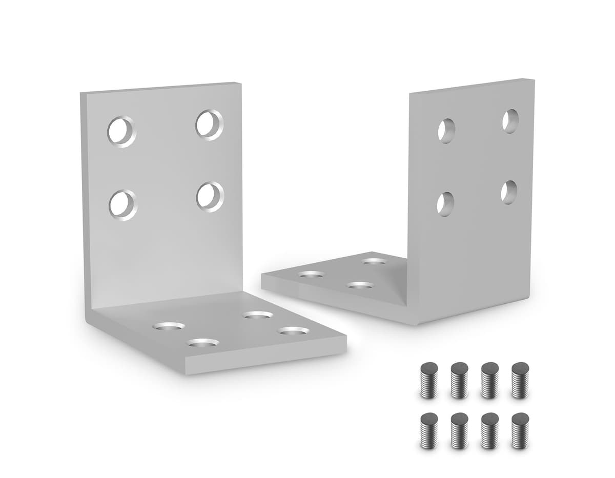 Уголок для закладных профилей Magnetic standard 48V 10mm 2шт GL2020 AL алюминий 40*30*40 2шт Ambrella Light 5