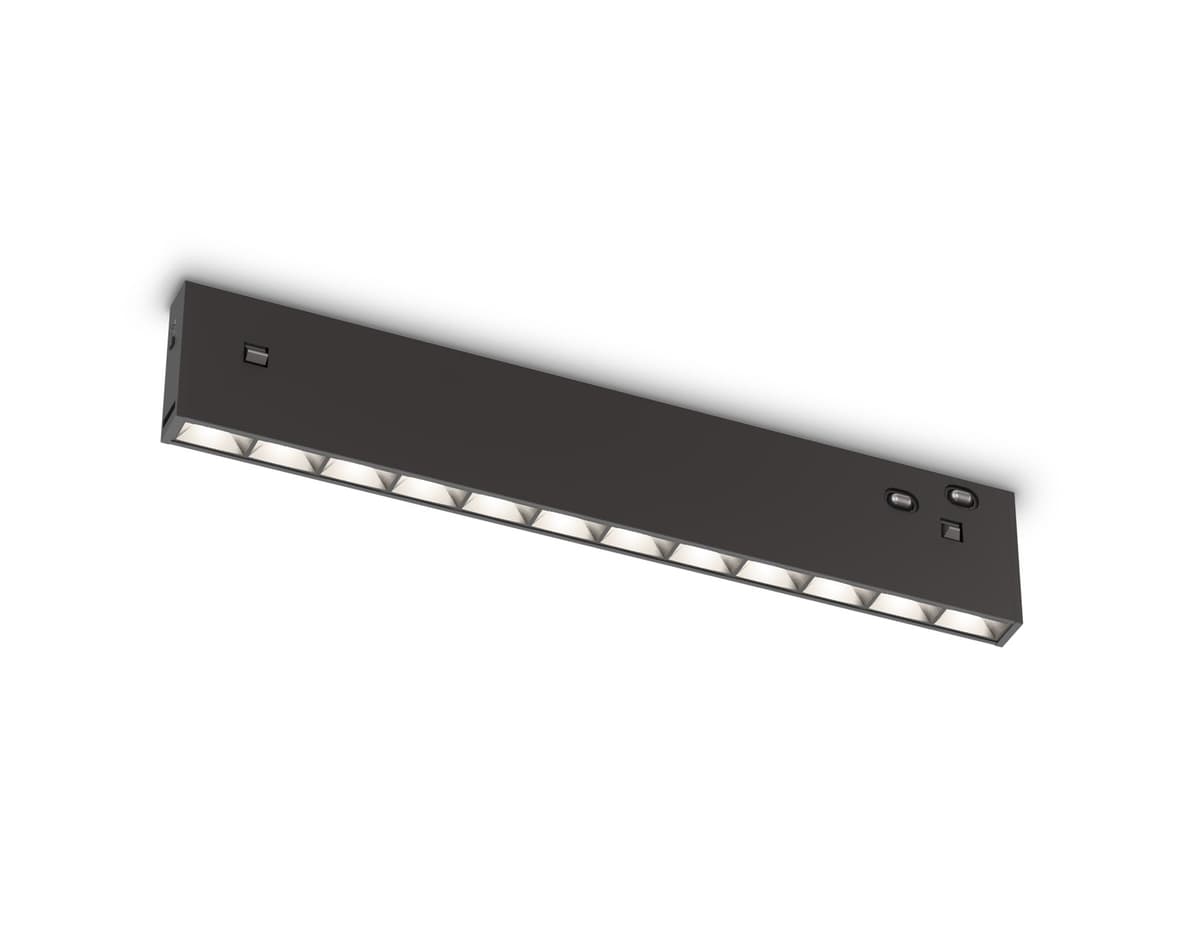 Трековый линейный светильник 3CCT 3000K-6000K 10W 38° GL2335 BK черный IP20 10W 3CCT 3000/4200/6400K 48V 200*10*37 Ambrella Light 12