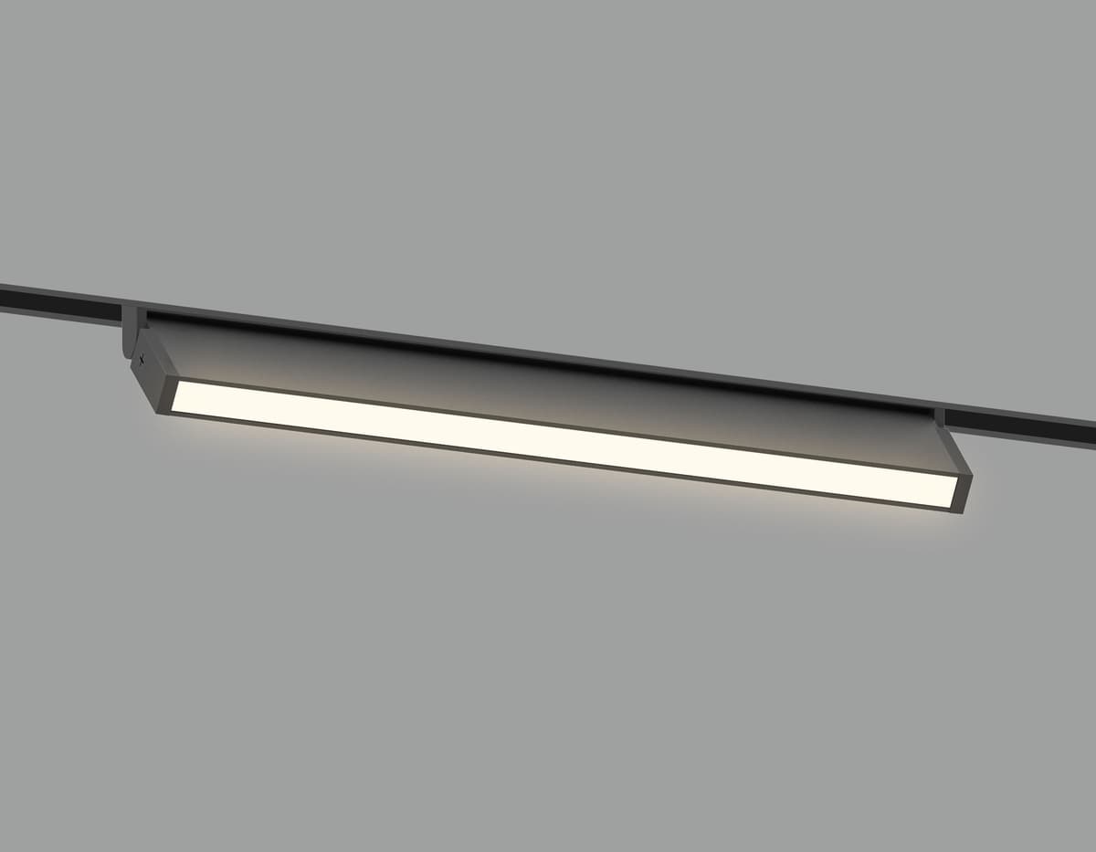Трековый линейный светильник 3CCT 3000K-6000K 10W 120° GL2350 BK черный IP20 10W 3CCT 3000/4200/6400K 48V 200*10*73 Ambrella Light 16
