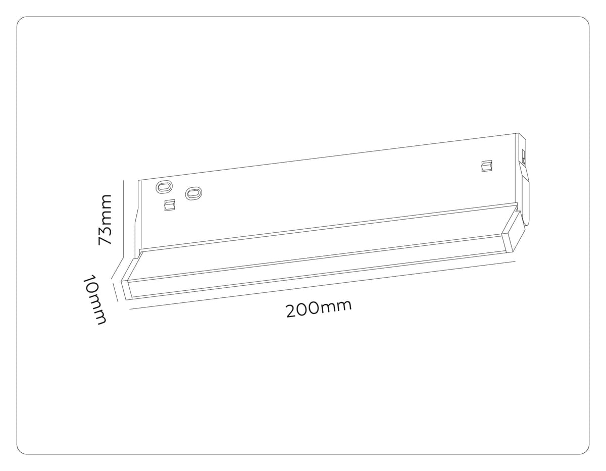 Трековый линейный светильник 3CCT 3000K-6000K 10W 120° GL2350 BK черный IP20 10W 3CCT 3000/4200/6400K 48V 200*10*73 Ambrella Light 17