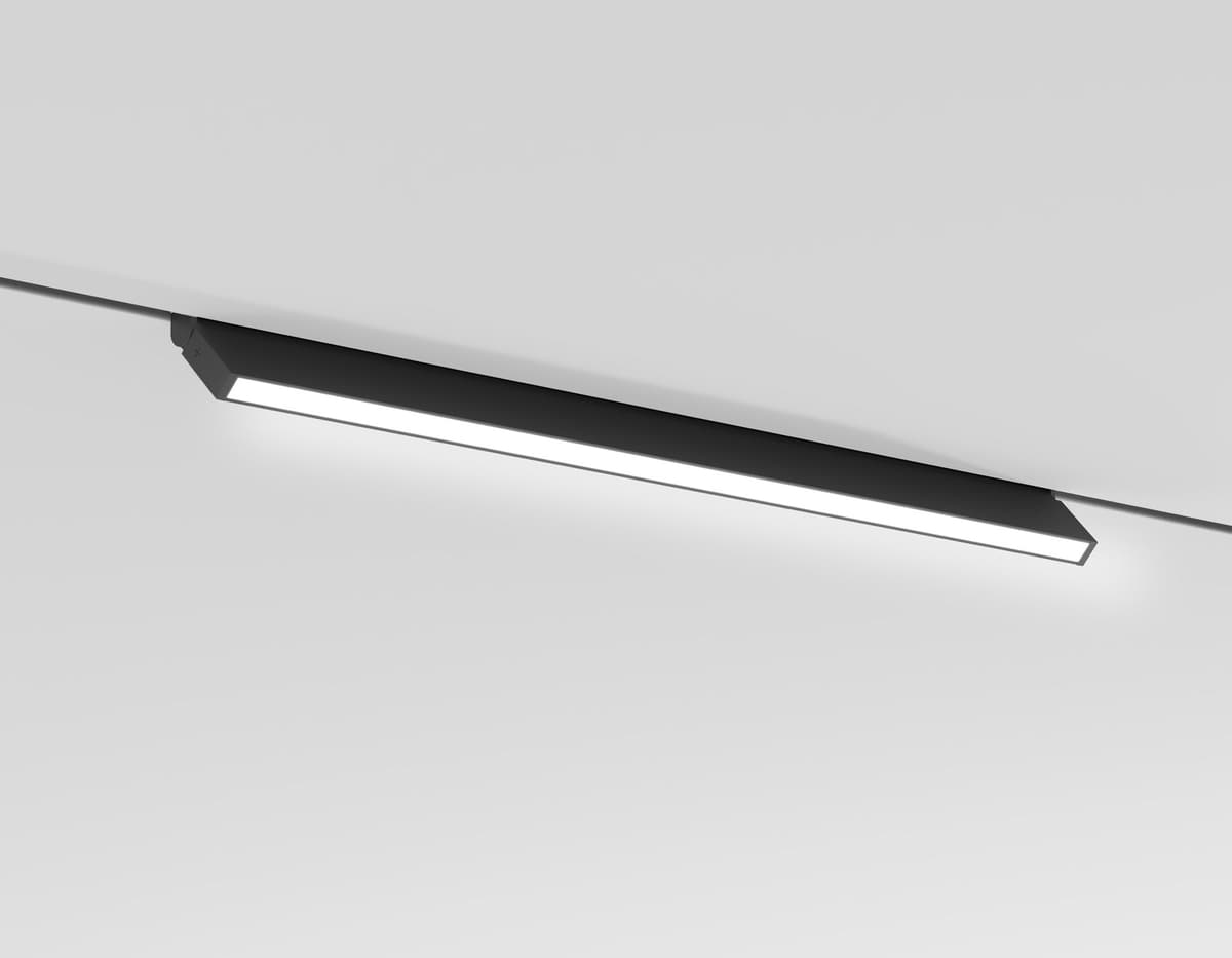 Трековый линейный светильник 3CCT 3000K-6000K 20W 120° GL2355 BK черный IP20 20W 3CCT 3000-6400K 48V 400*10*73 Ambrella Light 11