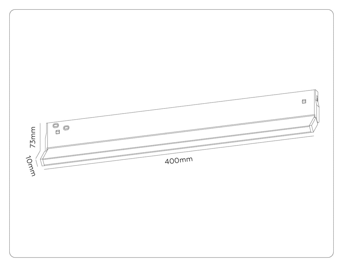 Трековый линейный светильник 3CCT 3000K-6000K 20W 120° GL2355 BK черный IP20 20W 3CCT 3000-6400K 48V 400*10*73 Ambrella Light 15