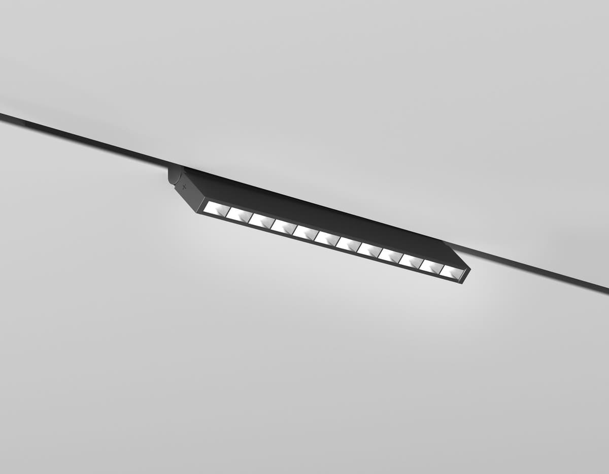 Трековый линейный светильник 3CCT 3000K-6000K 10W 38° GL2360 BK черный IP20 10W 3CCT 3000-6400K 48V 200*10*73 Ambrella Light 12