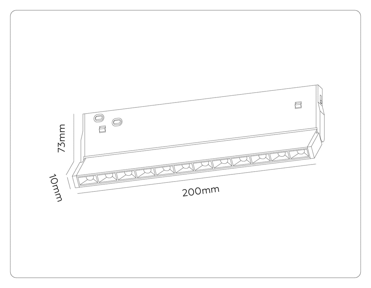 Трековый линейный светильник 3CCT 3000K-6000K 10W 38° GL2360 BK черный IP20 10W 3CCT 3000-6400K 48V 200*10*73 Ambrella Light 17