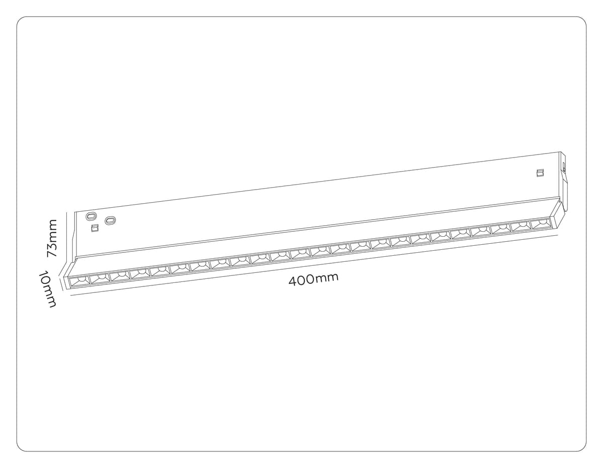Трековый линейный светильник 3CCT 3000K-6000K 20W 38° GL2365 BK черный IP20 20W 3CCT 3000-6400K 48V 400*10*73 Ambrella Light 15
