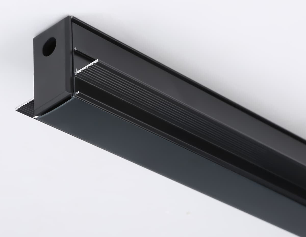 Шинопровод 3м встраиваемый под ГКЛ 12,5мм Magnetic Standard 48V 20mm GL3339 BK черный IP20 48V 3000*60*46.8 Ambrella Light 8