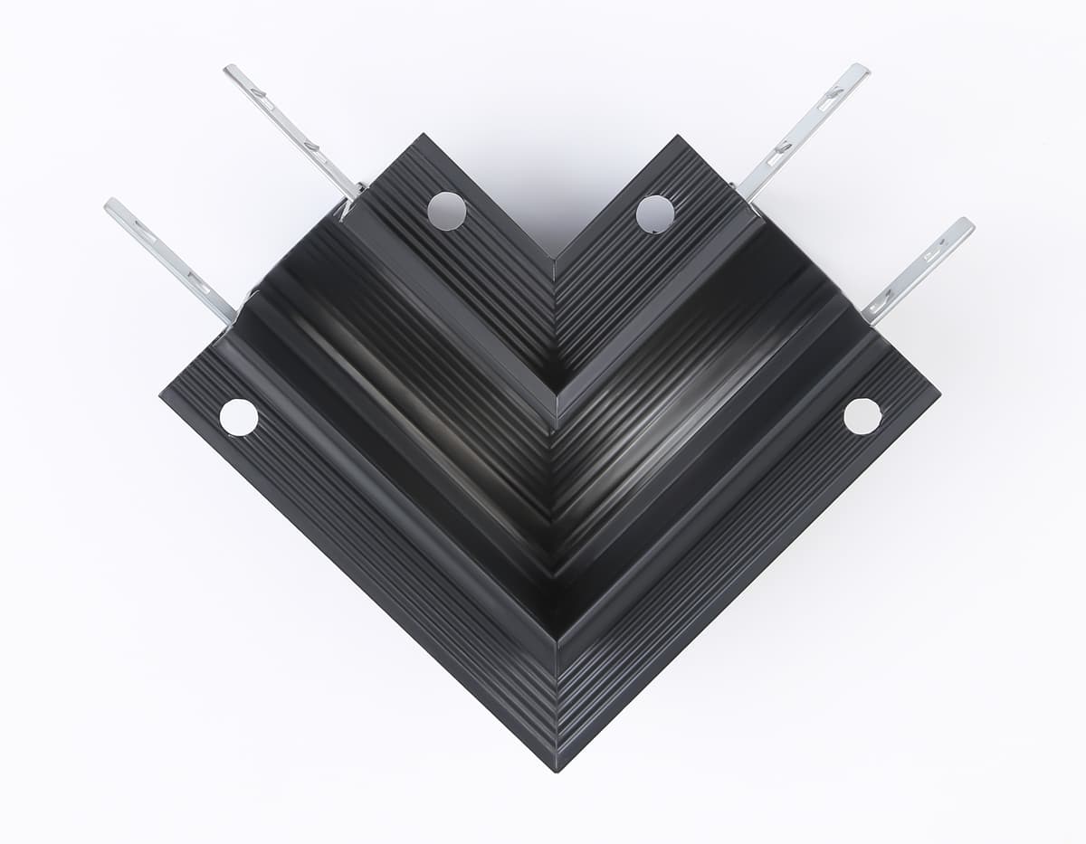 Коннектор угловой для встраиваемого шинопровода Magnetic 20mm 48V GL3354 BK черный коннектор угловой встраиваемый 85*85*H46.8 Ambrella Light 12