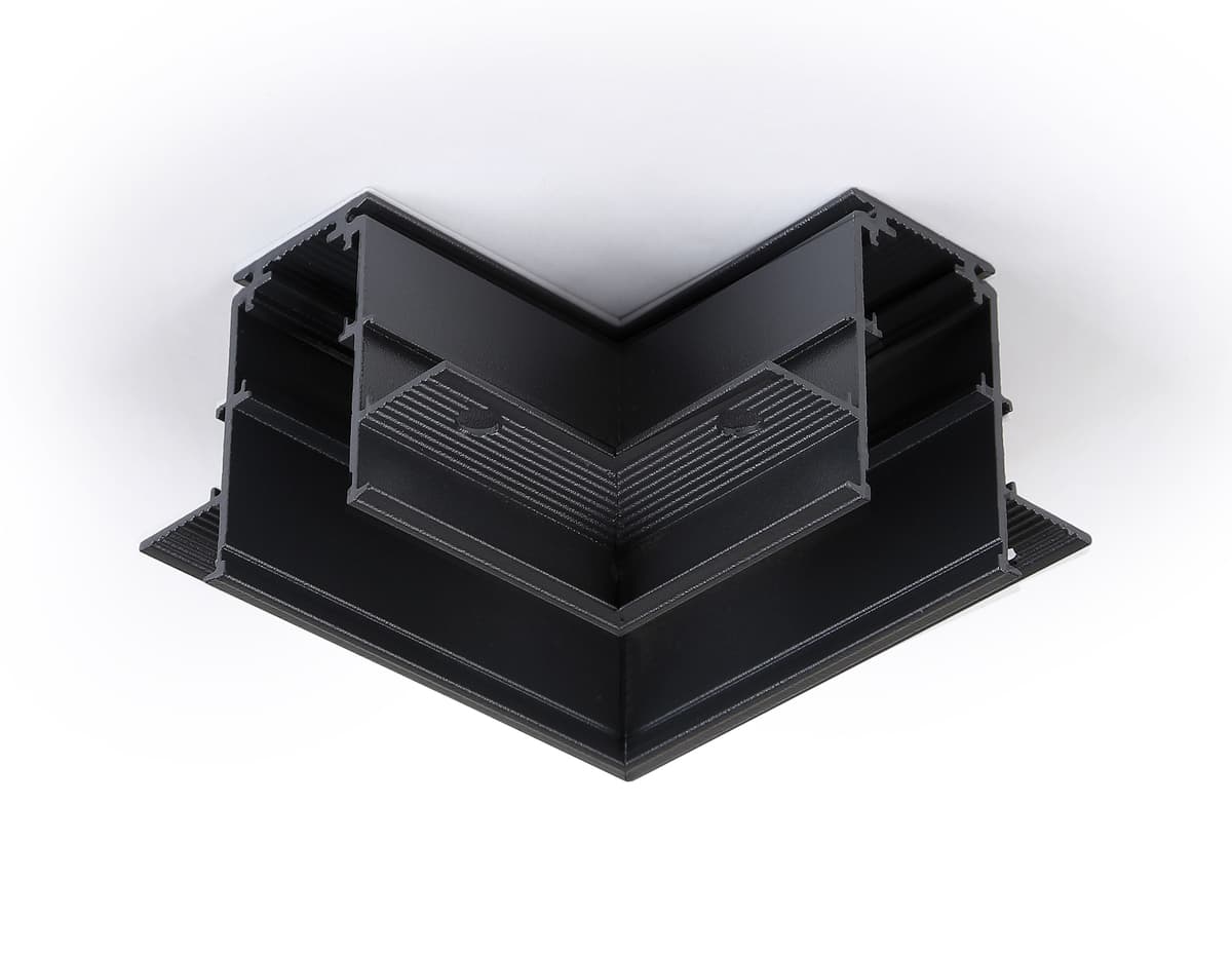 Коннектор угловой для встраиваемого шинопровода Magnetic 20mm 48V GL3354 BK черный коннектор угловой встраиваемый 85*85*H46.8 Ambrella Light 7