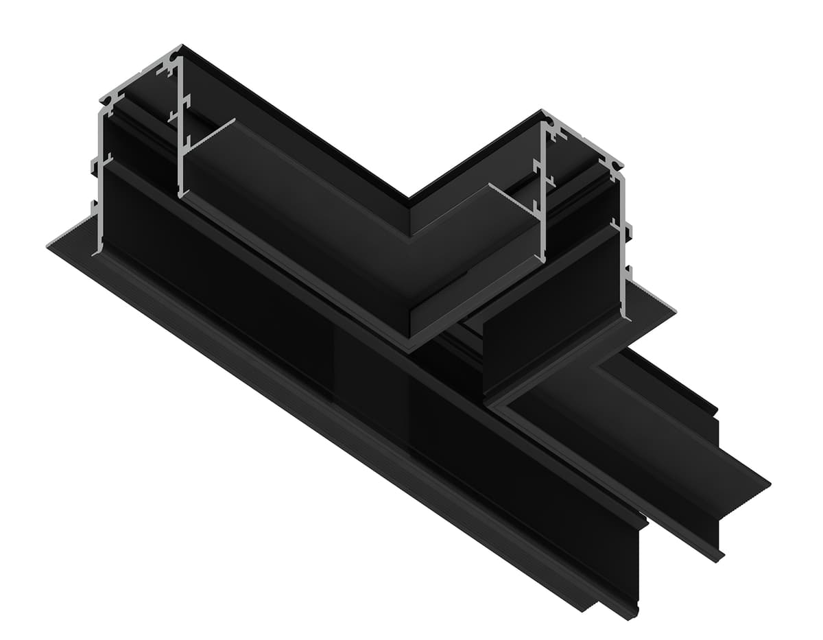 Коннектор т-образный для встраиваемого шинопровода Magnetic 20mm 48V GL3356 BK черный коннектор т-образный встраиваемый 170*85*46,8 Ambrella Light 7