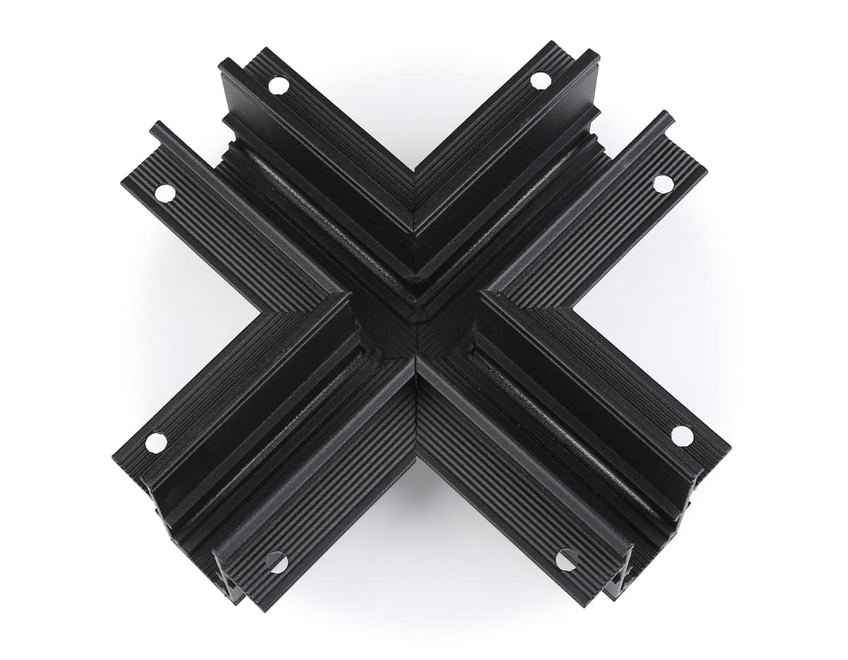 Коннектор х-образный для встраиваемого шинопровода Magnetic 20mm 48V GL3358 BK черный коннектор х-образный встраиваемый 170*170*46,8 Ambrella Light 5