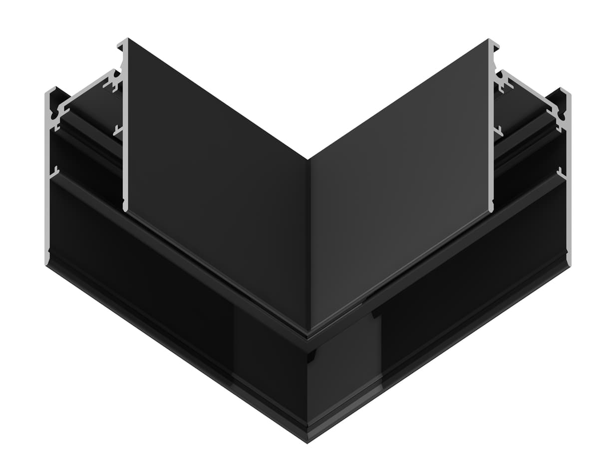 Коннектор угловой для накладного шинопровода Magnetic 20mm 48V GL3372 BK черный коннектор угловой для накладного шинопровода 85*85*H53.7 Ambrella Light 7