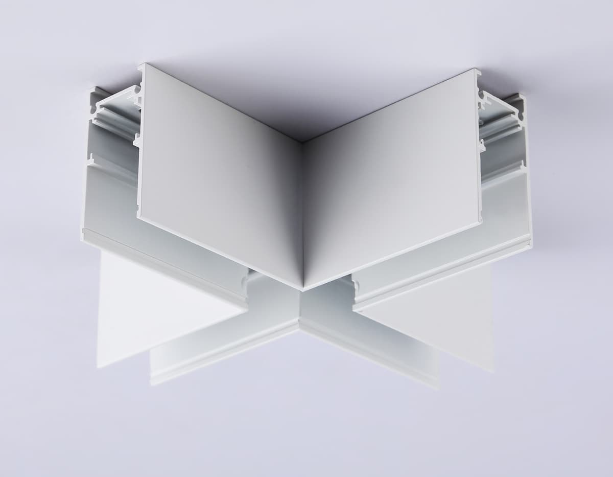 Коннектор X-образный для накладного шинопровода Magnetic 20mm 48V GL3375 WH белый коннектор X-образный для накладного шинопровода 170*170*53.7 Ambrella Light 6