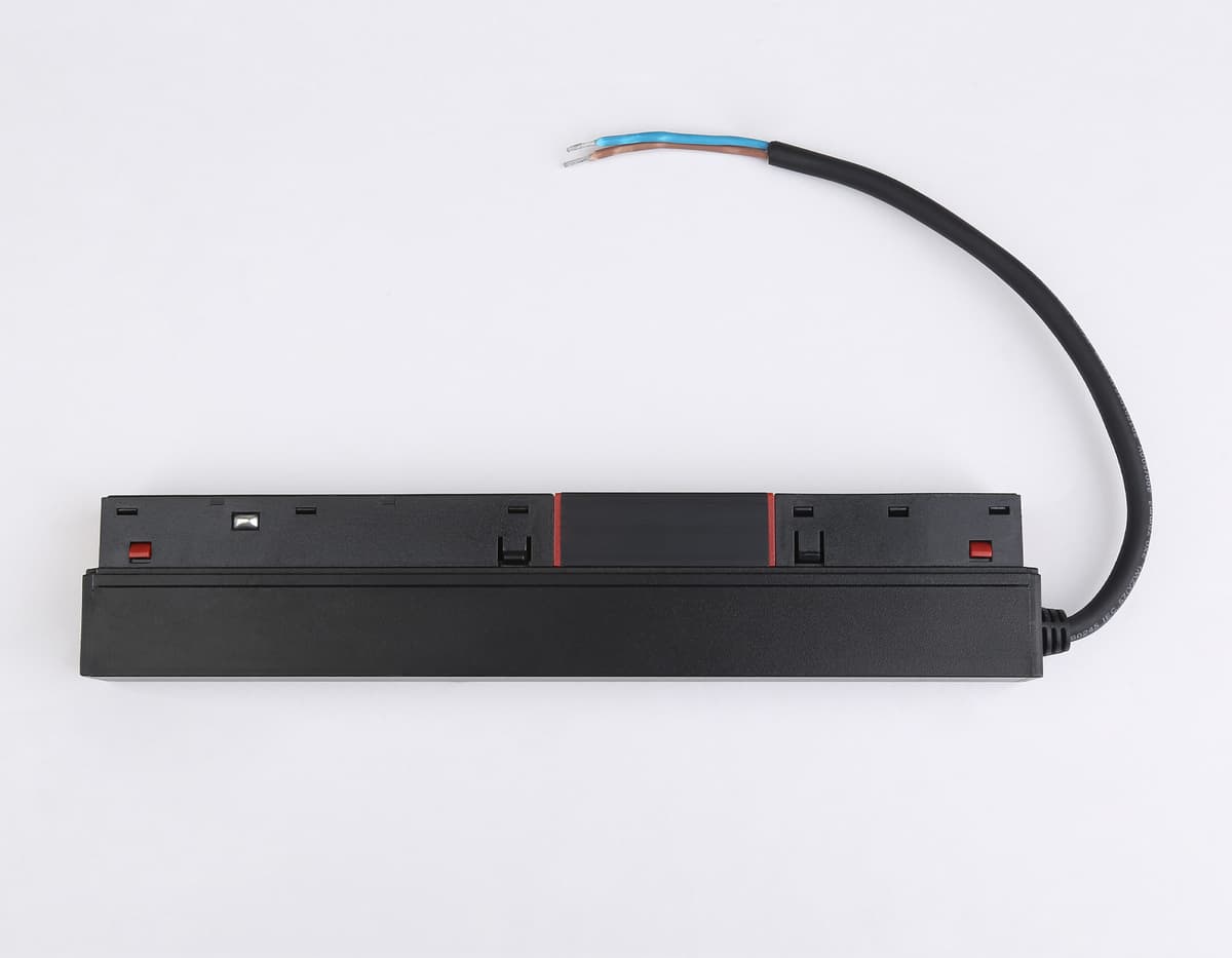Блок питания 100W внутренний с вводом питания для шинопровода Magnetic 20мм 48V GL3661 BK черный блок питания внутренний IP20 100W 48V 225*45*23 Ambrella Light 4
