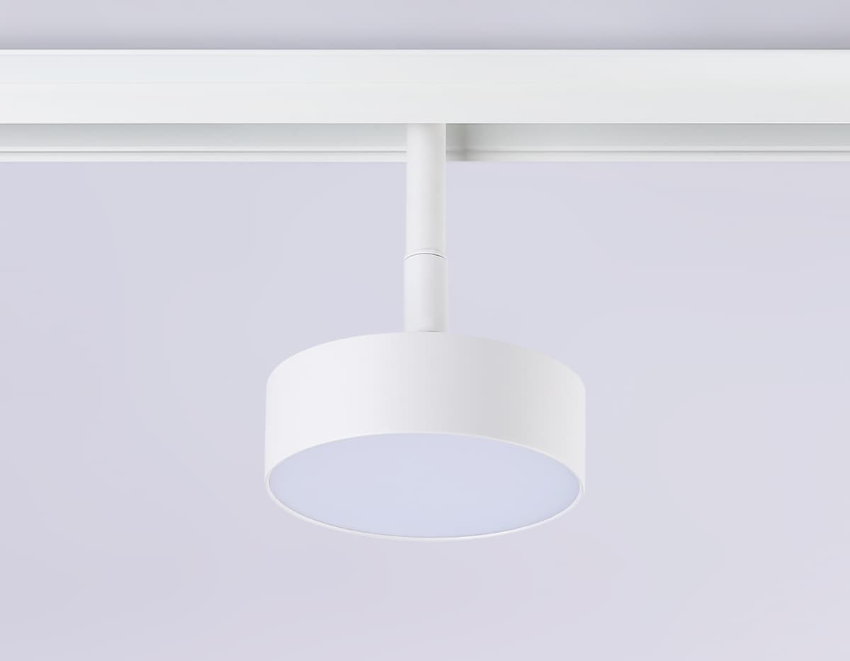 Трековый светильник поворотный 48V 4200K GL3852 WH белый IP20 12W 4200K 48V D95*30 Ambrella Light 10