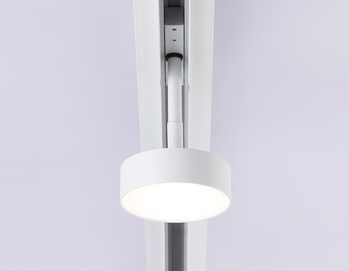 Трековый светильник поворотный 48V 4200K GL3852 WH белый IP20 12W 4200K 48V D95*30 Ambrella Light 8