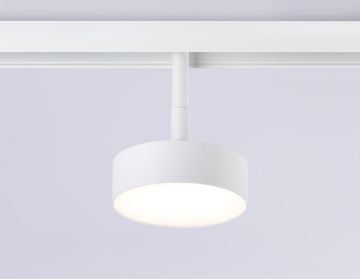 Трековый светильник поворотный 48V 4200K GL3852 WH белый IP20 12W 4200K 48V D95*30 Ambrella Light 9