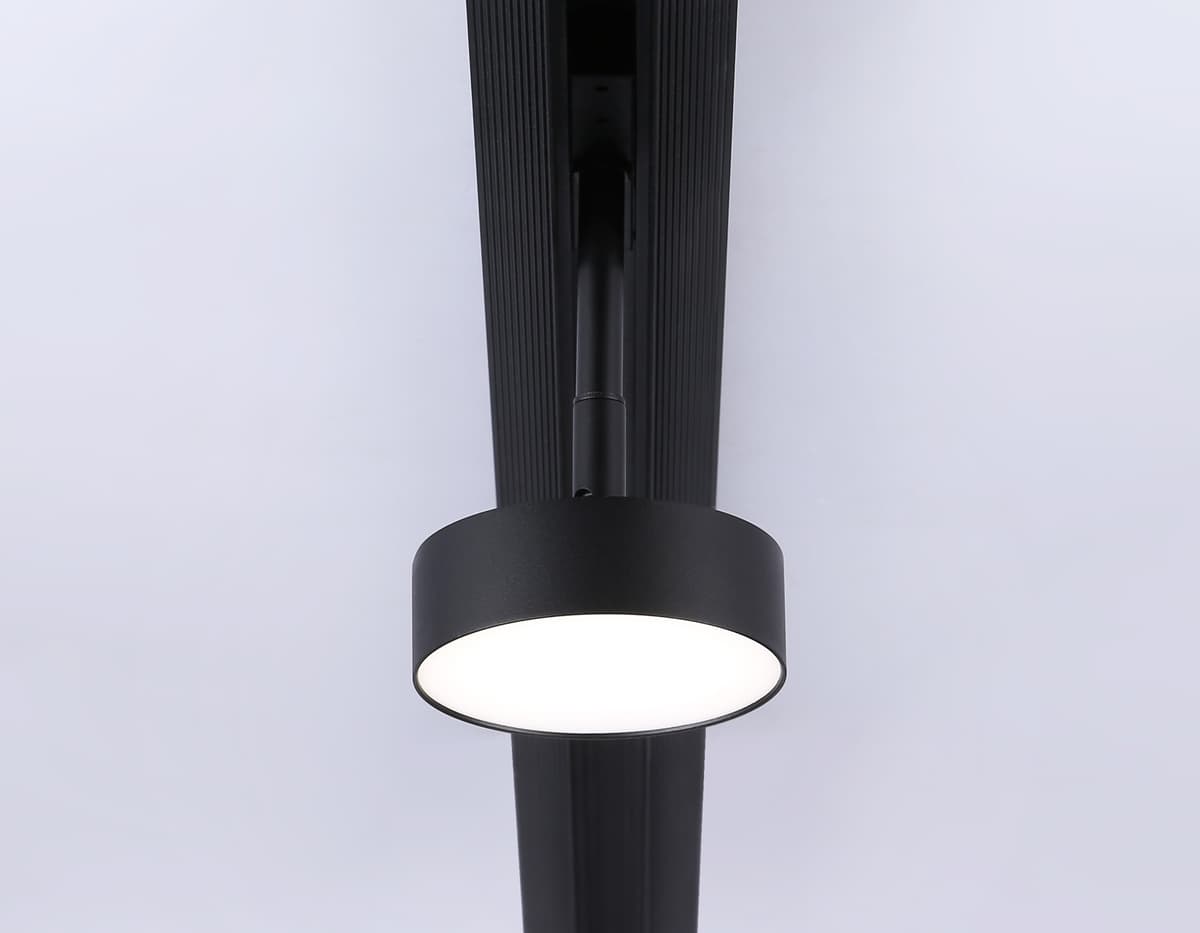 Трековый светильник поворотный 48V 4200K GL3853 BK черный IP20 12W 4200K 48V D95*30 Ambrella Light 10