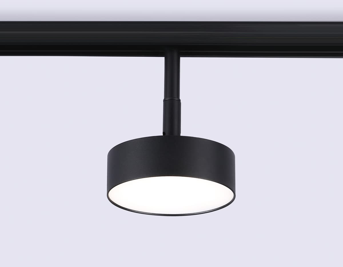 Трековый светильник поворотный 48V 4200K GL3853 BK черный IP20 12W 4200K 48V D95*30 Ambrella Light 11