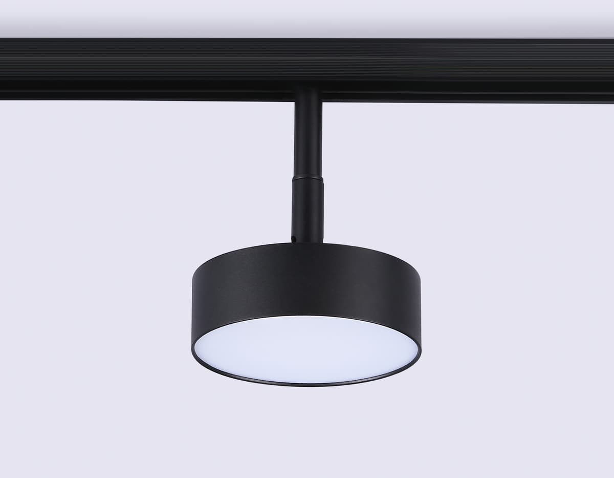 Трековый светильник поворотный 48V 4200K GL3853 BK черный IP20 12W 4200K 48V D95*30 Ambrella Light 12