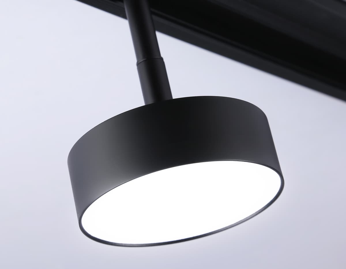 Трековый светильник поворотный 48V 4200K GL3853 BK черный IP20 12W 4200K 48V D95*30 Ambrella Light 8