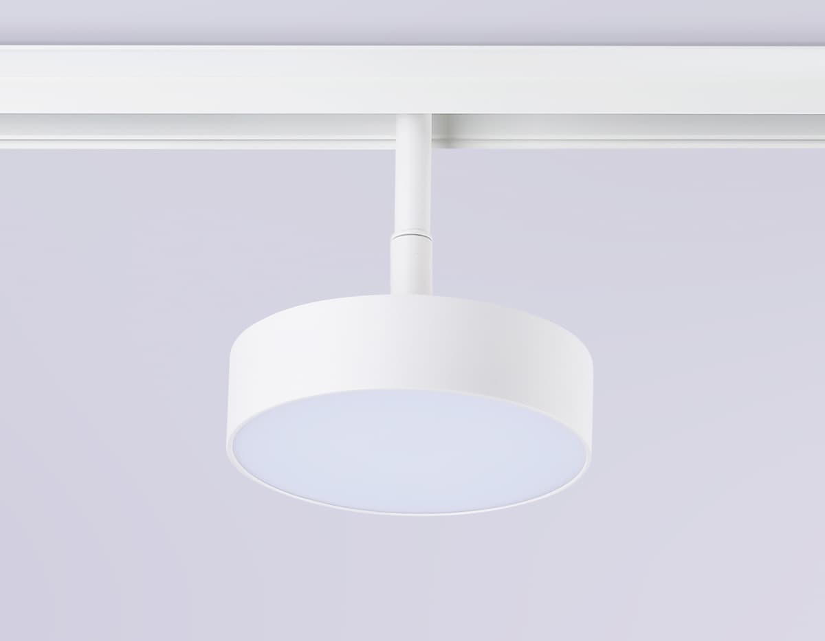 Трековый светильник поворотный 48V 4200K GL3854 WH белый IP20 18W 4200K 48V D115*30 Ambrella Light 10
