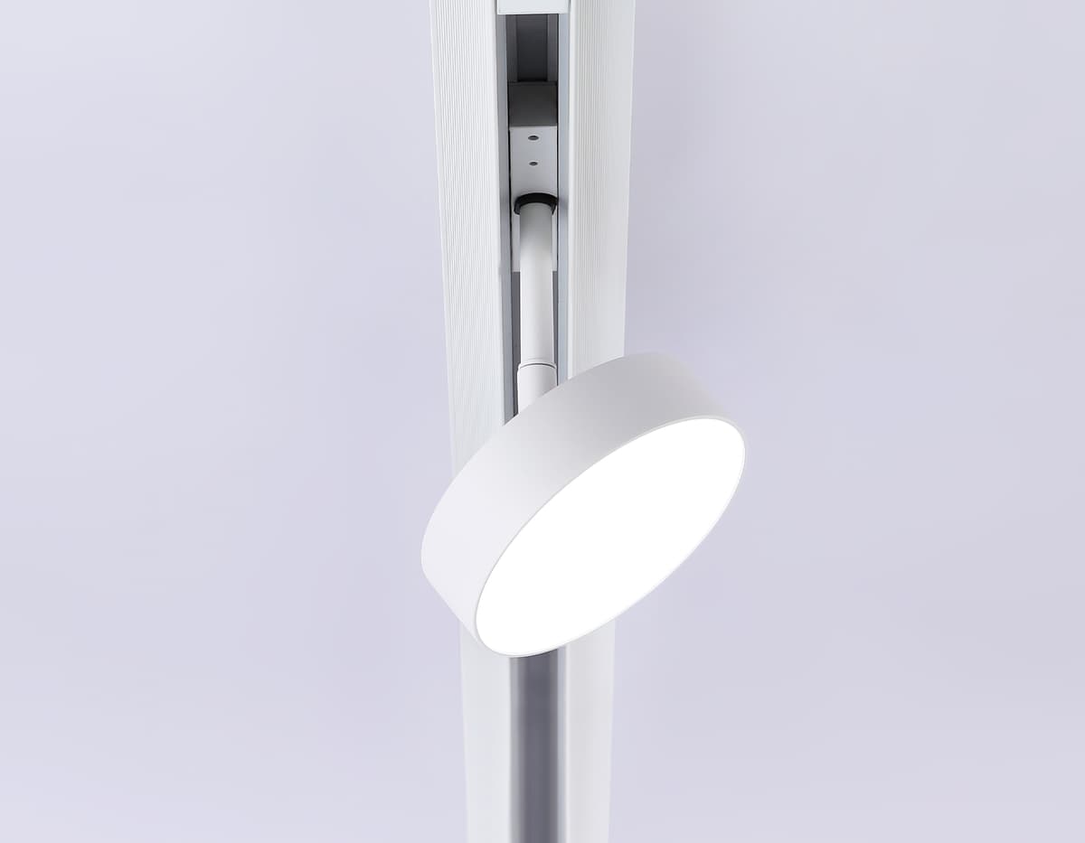 Трековый светильник поворотный 48V 4200K GL3854 WH белый IP20 18W 4200K 48V D115*30 Ambrella Light 8