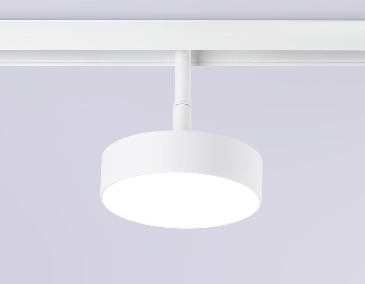 Трековый светильник поворотный 48V 4200K GL3854 WH белый IP20 18W 4200K 48V D115*30 Ambrella Light 9