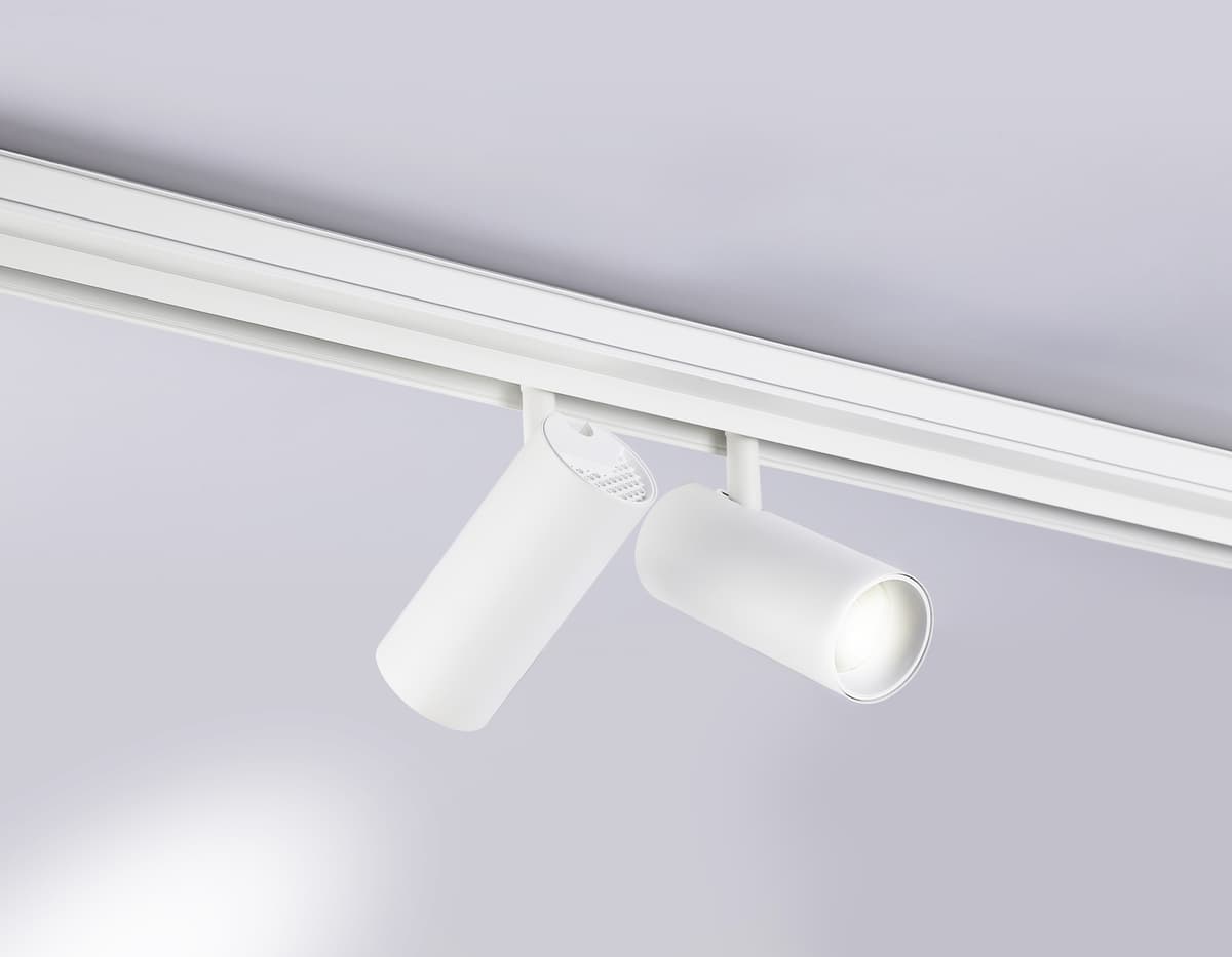 Трековый светильник акцентный поворотный 48V 4200K GL3901/2 WH белый LED 20W 4200К 48V 24° 180*45*182 Ambrella Light 10