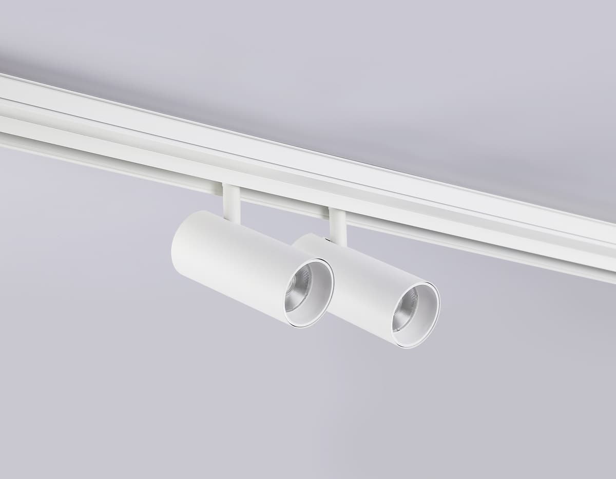Трековый светильник акцентный поворотный 48V 4200K GL3901/2 WH белый LED 20W 4200К 48V 24° 180*45*182 Ambrella Light 11