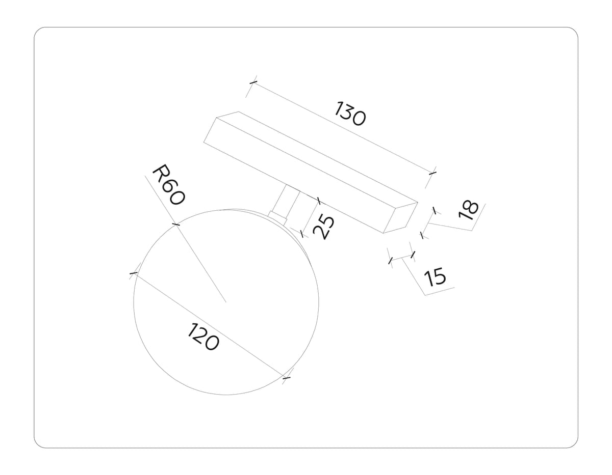Трековый светильник 48V 4200K GL3921 BK/FR черный/белый матовый LED 6W 4200К 48V 360° D123*H163 Ambrella Light 10
