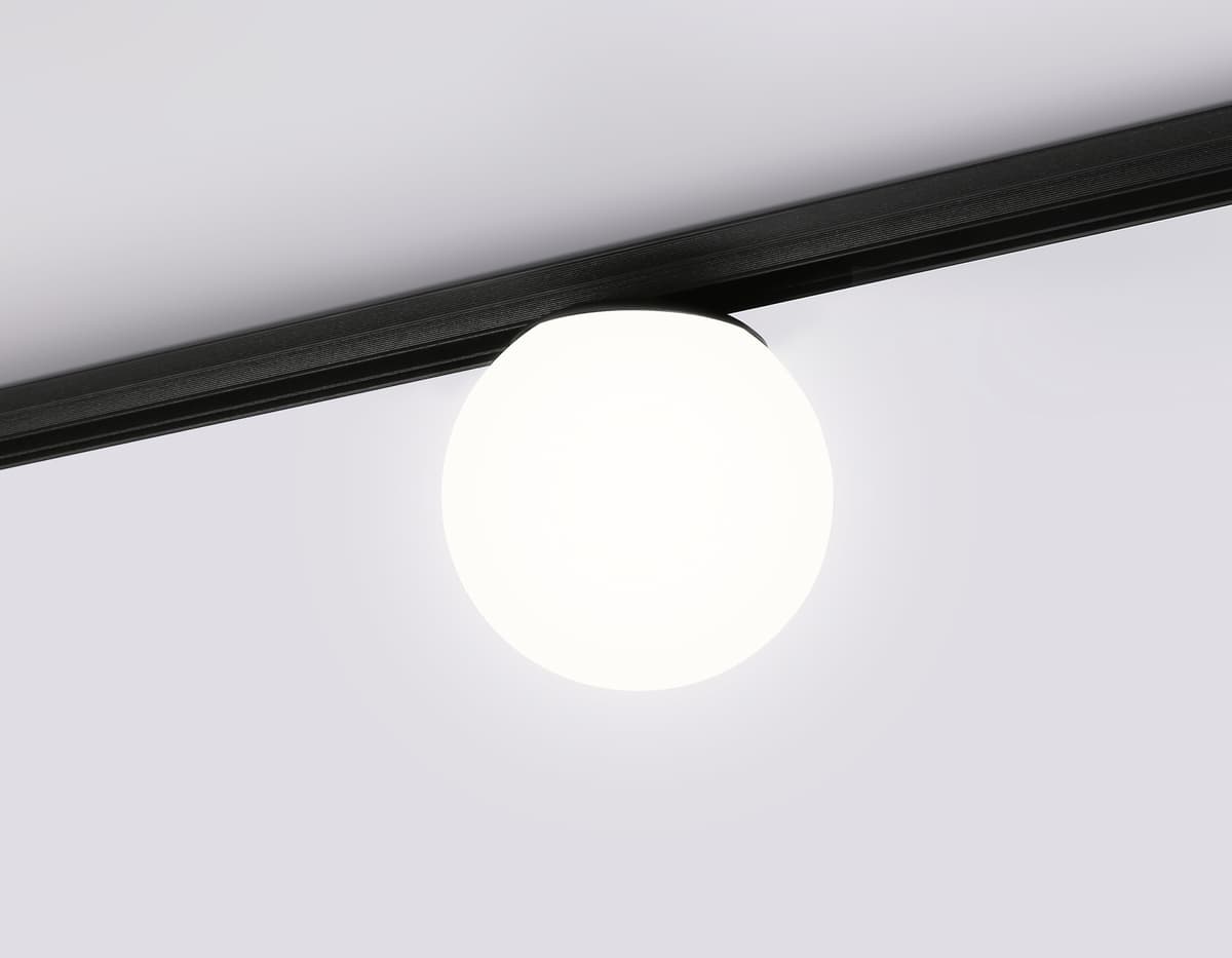 Трековый светильник 48V 4200K GL3921 BK/FR черный/белый матовый LED 6W 4200К 48V 360° D123*H163 Ambrella Light 8