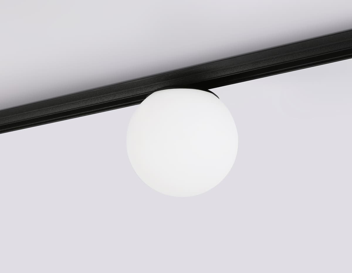 Трековый светильник 48V 4200K GL3921 BK/FR черный/белый матовый LED 6W 4200К 48V 360° D123*H163 Ambrella Light 9