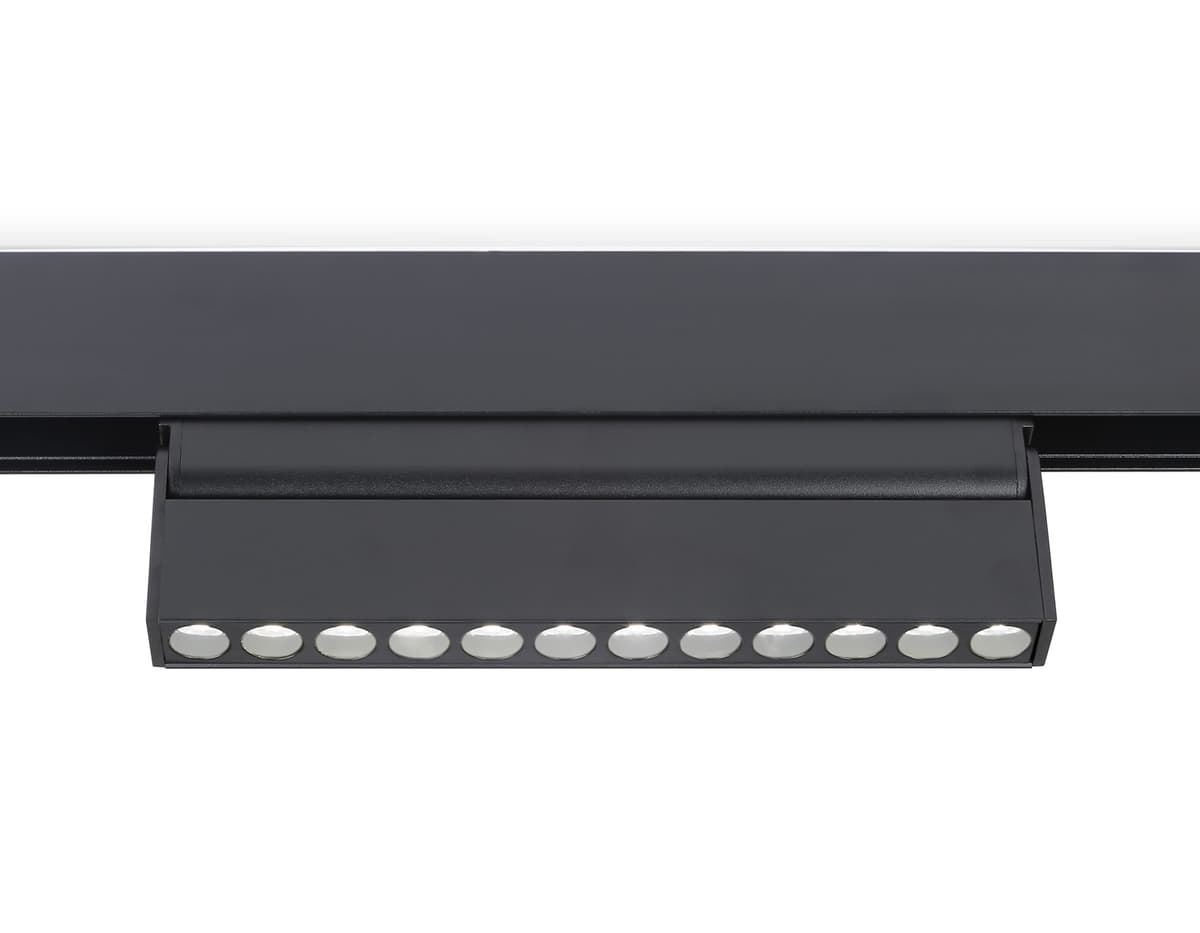 Трековый светильник линейный поворотный 48V 4200K GL4048 BK черный IP20 12W 4200K 48V 24° 223*22*105 Ambrella Light 5