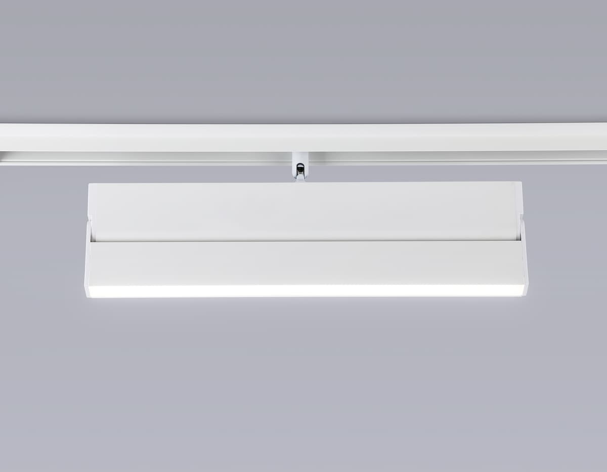 Трековый светильник линейный поворотный 48V 4200K GL4065 WH белый 18W 4200K 48V 325*22*45 Ambrella Light 11
